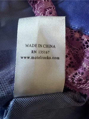 Motel Rocks Crop Top Cami Floral Romantic Coquette Cottagecore Top XS Purple thumbnail 10