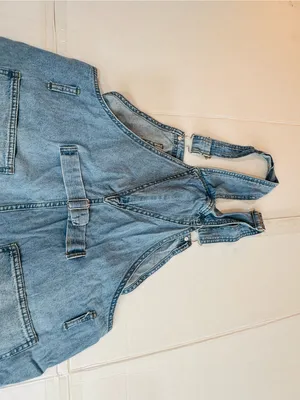 No Boundaries Light Blue Denim Short Overalls for Women thumbnail 6