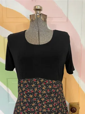 Vintage Y2K 90s RIPE Clothing Ditsy Floral Babydoll Mini Dress USA Sz M 💚🎀 thumbnail 5