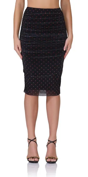 AFRM Riley Skirt With Sepia Dot thumbnail 1