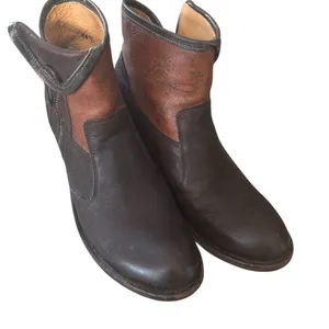 vintage JB Dillon sz 8 design Brown Leather Ankle Boots JBW1801 mexico thumbnail 1