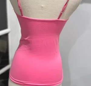 Poof! Pink Ruched V-Neck Camisole Top thumbnail 3