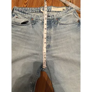 Rag Bone Alissa High Rise Barrel Leg Jeans Sz 26 Light Wash Raw Hem‎ Button Fly thumbnail 14