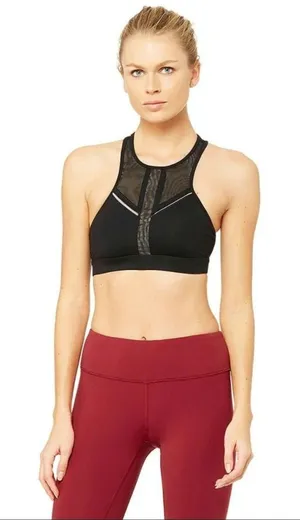 Alo Half Moon Sport Bra in Black Size:‎ M thumbnail 1