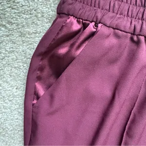 Metaphor Women’s Medium Burgundy Pull-On Dress Pants with Silk Lined Pockets thumbnail 2