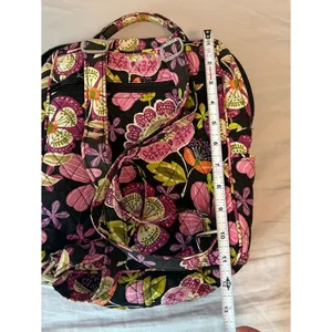 Vera Bradley Pirouette Pink Quilted Backpack Floral Laptop Travel Bag thumbnail 10
