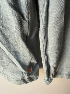 Carhartt Relaxed Fit Long Sleeve V-Neck Shirt Women’s XS Gray Blue thumbnail 3