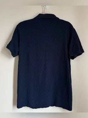 Denim & Flower Ricky Singh Navy Blue Polo Shirt Size Medium thumbnail 2