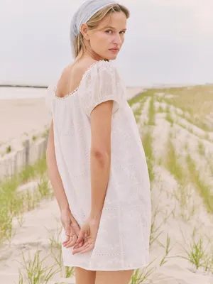 Kourt White Size XS Nya Puff Sleeve Mini Dress Few Moda thumbnail 5