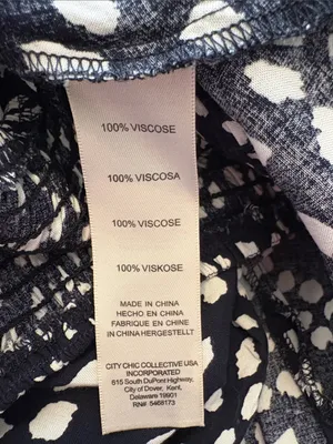 Loralette Size 18 20 Navy Blue and White Speckled Smock Maxi Dress thumbnail 4