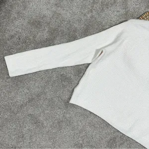 Athleta Cashmere Blend Felicity Cozy V-Neck Sweater Longsleeve Magnolia White XS thumbnail 9