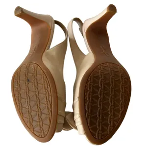 Etienne Aigner Vivica Tan Matte Leather Peep Toe Slingback Heels Sandals sz 8.5 thumbnail 8