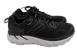 Hoka One One Clifton 6 Black White Running Shoes Womens 10 1102873-BWHT thumbnail 1