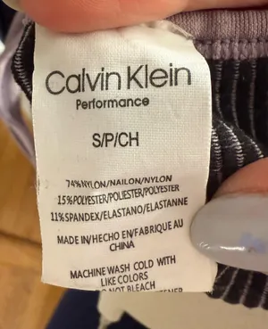 Calvin Klein Racerback Cropped Tank Top thumbnail 3
