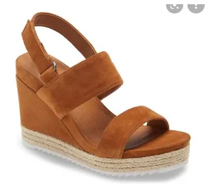 Caslon Jillien Wedge Sandal brown 9M‎ NEW $100 thumbnail 1