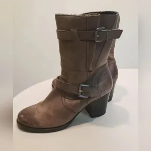 Crown Vintage Leather Boots Size 7.5 thumbnail 5