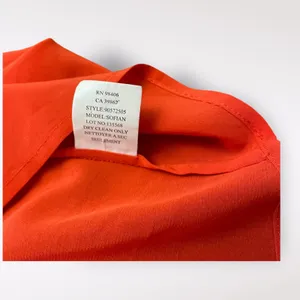 Theory‎ Women’s Red Silk Pleated Scoop neck business casual blouse Size P thumbnail 6