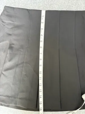 Zara Black pleated mini skirt XS thumbnail 10