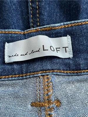 Loft The Slim Flare Jeans Women’s Size 30/10 Super High Rise Boho Festival thumbnail 7