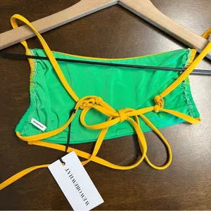 NWT WeWoreWhat Leigh Top Gradient ZNB Bright Green Multi Small thumbnail 5