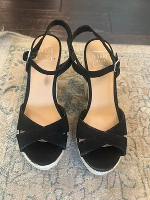 Kari B. Platform Black Sandals Size 9 thumbnail 1