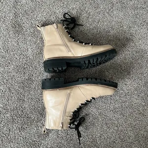 a new day Tan Lace-Up Ankle Boots thumbnail 5
