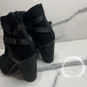 Carlos Santana Womens Black Suede Festival Boho Heeled Miles Boots Sz 7 Festival thumbnail 4
