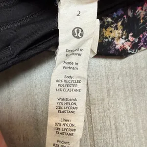 Lululemon Pace Rival Mid-Rise Skirt Floral Spray Multi Size 2 EUC W8A95R thumbnail 5