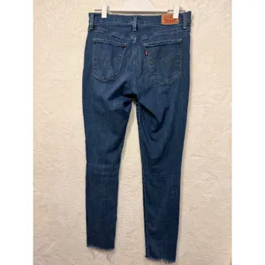 Levis‎ 311 Shaping Skinny Jeans Womens 29 Medium Wash Blue Raw Hem 19626-0471 thumbnail 7