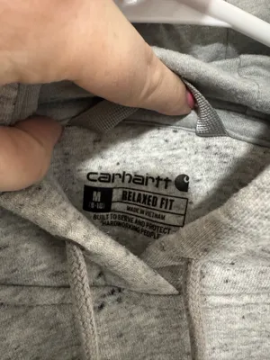 Carhartt Hoodie Grey Medium thumbnail 3