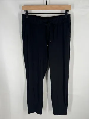 CRZ YOGA Black Drawstring Tapered Pants thumbnail 2