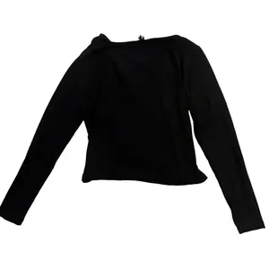 NWT H&M Divided Women's Medium Black Long Sleeve Wrap Top Casual Fall‎ Blouse thumbnail 6