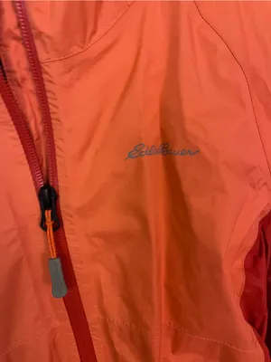 Eddie Bauer women's hooded jacket orange and dark red size XS small thumbnail 3