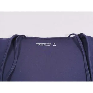 Abercrombie & Fitch Strappy Long Sleeve Top Size XS Black Square Neck Party Y2K thumbnail 4
