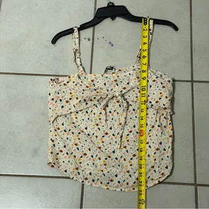 Madewell Women Cream‎ Beige Multicolor Camisole Top size 4 thumbnail 6