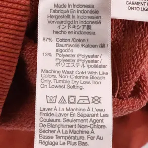 Madewell French Terry Sweatshirt Womens Size M Coral Orange Pullover Relaxed thumbnail 5