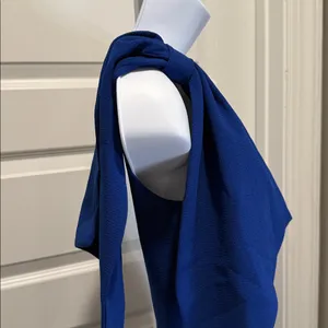 Dress the‎ Population Cobalt Blue One Shoulder Bow Sheath Dress XXS NWT Wedding thumbnail 6
