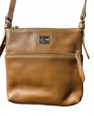 Vintage Dooney & Bourke Tan Leather Crossbody Y2K thumbnail 1