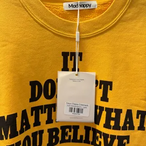 Madhappy Sweatshirt Size Large Yellow Crewneck Tokyo Exclusive Streetwear Pitt thumbnail 6
