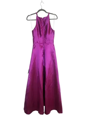 Lulus Magenta High Low Formal Dress Size XS NWT Wedding Guest Dress thumbnail 3