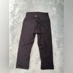 Lululemon crop Black Leggings 4 thumbnail 5