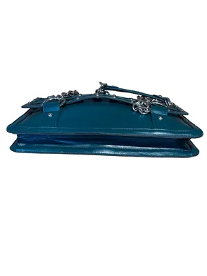 Vintage Y2k Baby Phat Teal Caged Design Chain Shoulder Bag thumbnail 8