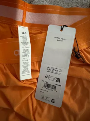 NWT Alo Match Point Short L Satsuma Breeze thumbnail 3