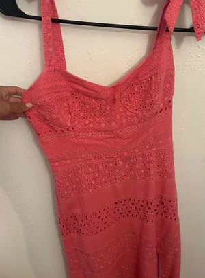 Pink Eyelet Sundress thumbnail 1