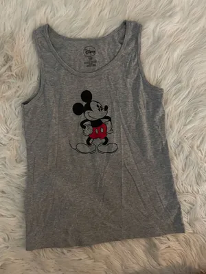 Disney Gray Mickey Mouse Tank Top thumbnail 1