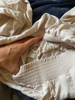 Tan Flowy Pants Boutique Linen thumbnail 4