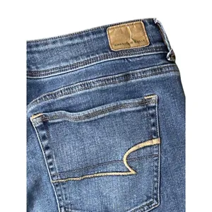 American Eagle Womens 16 Regular Kick Boot Super Stretch Blue Denim Jeans thumbnail 9