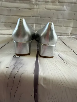 Naturalizer Silver Square-Toe Ballet Flats thumbnail 7