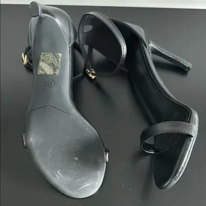 Source Unknown Elegant Black Ankle Strap Heels Sz‎ 37/6.5 thumbnail 6
