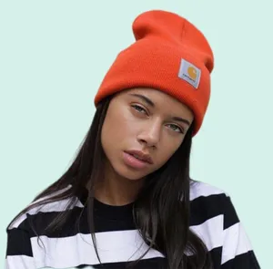 Carhartt Unisex Bright orange beanie winter cap hat streetwear thumbnail 1